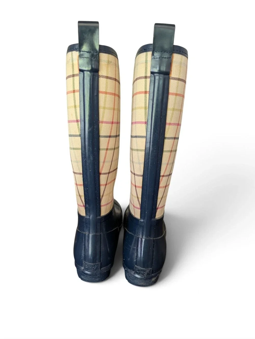 Coach Tattersall tall rain boots